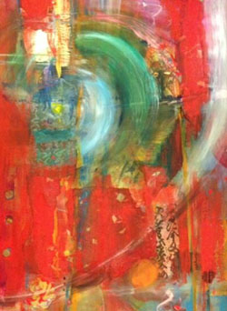 Emerging, Mixed Media on Canvas, by Mary Gow